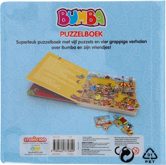 Bumba puzzelboek met leuke verhaaltjes - met 5 puzzels van Bumba — afbeelding 4