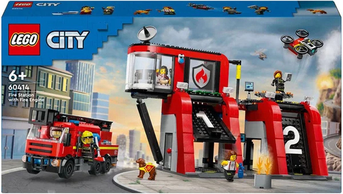 LEGO City Brandweerkazerne en brandweerauto - 60414 — afbeelding 13