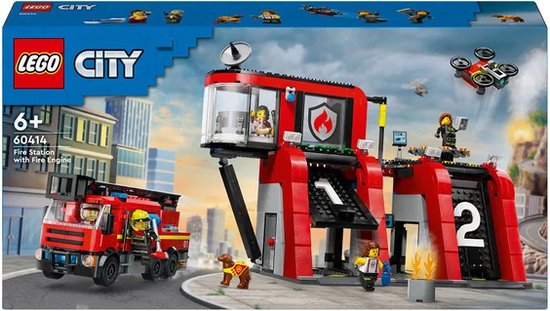 Caserne de pompiers et camion de pompiers LEGO City - 60414