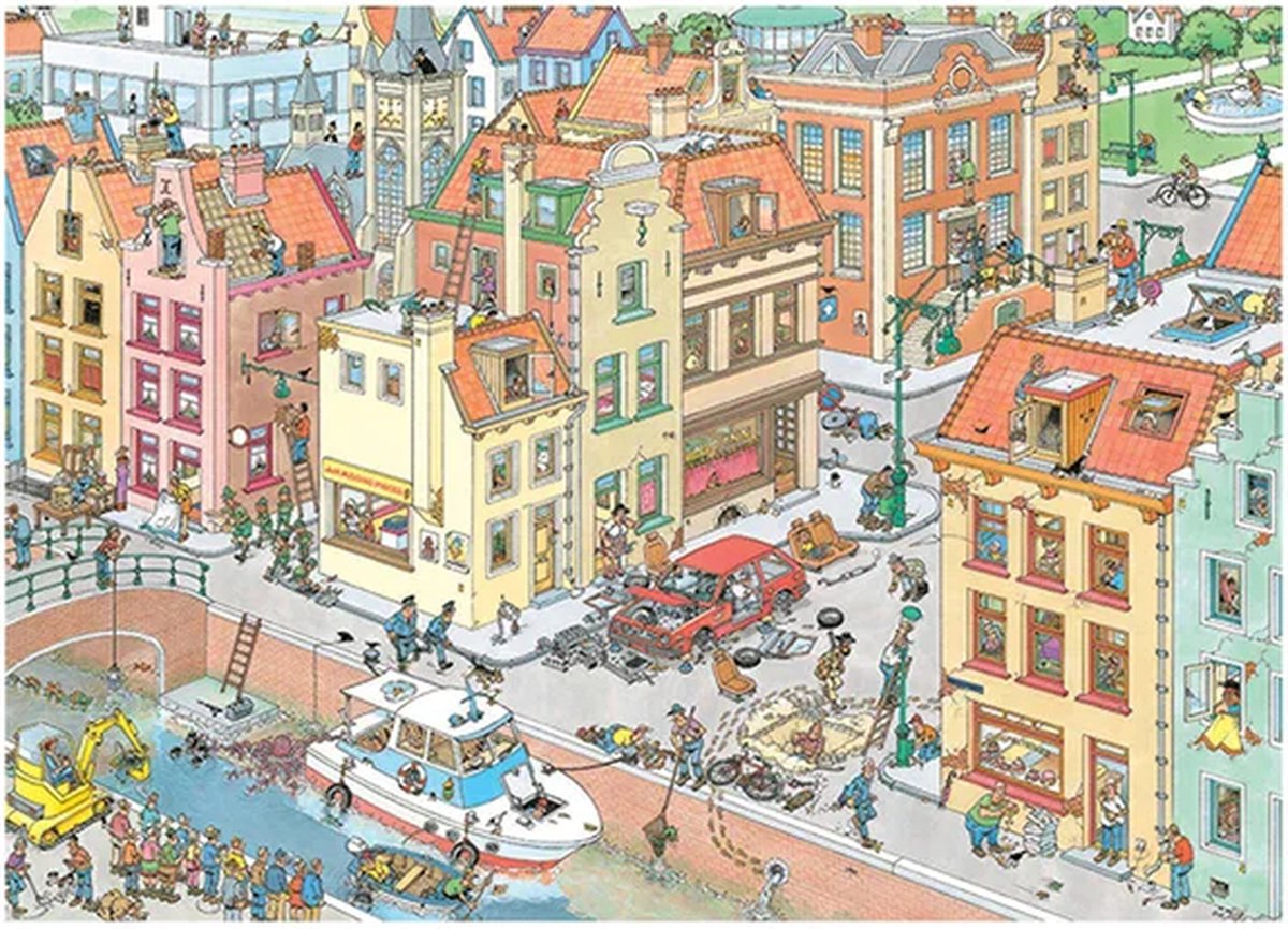 Jan van Haasteren Het Ontbrekende Stukje puzzel - 1000 stukjes — afbeelding 4