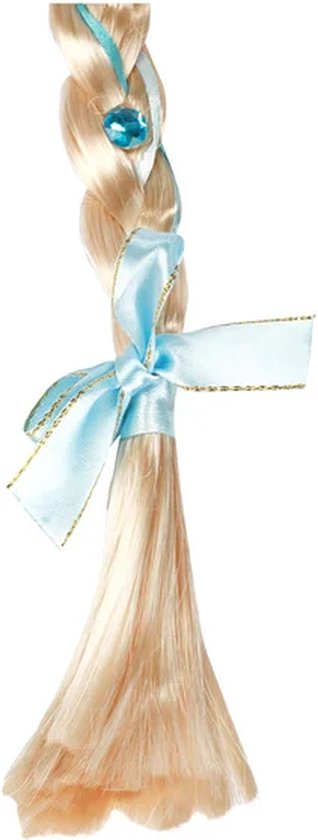 diadème de princesse de glace avec longue tresse et cristal de glace