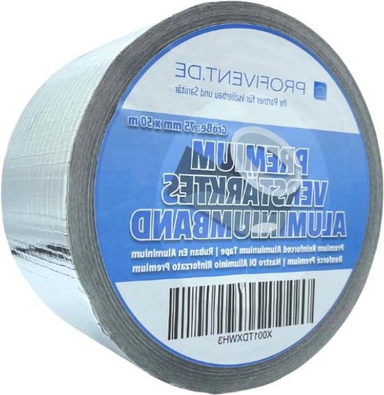 Versterkte aluminium band - hittebestendig waterdicht plakband