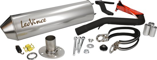 Sistema De Escape Completo Para Scooter 50cc 4T China (QM50QT-2, GY6) - Incluye Junta