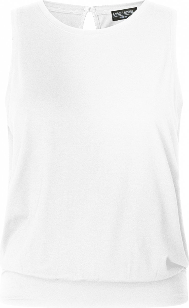 BASE LEVEL CURVY Yasmina Top - White - maat 0(46)-BASE LEVEL 1