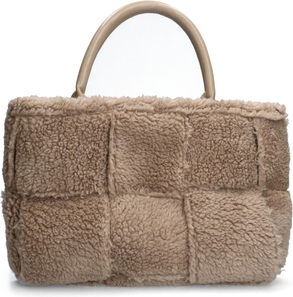Manfield Lichtbruine teddy handtas bol