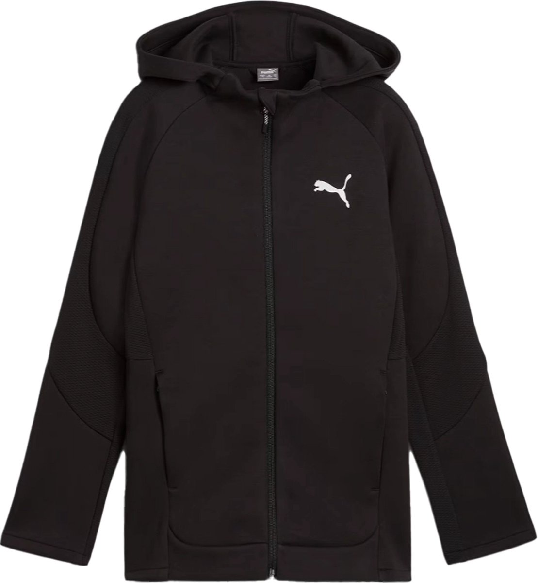 Puma evostripe fz hoodie dk b in de kleur . Zwart