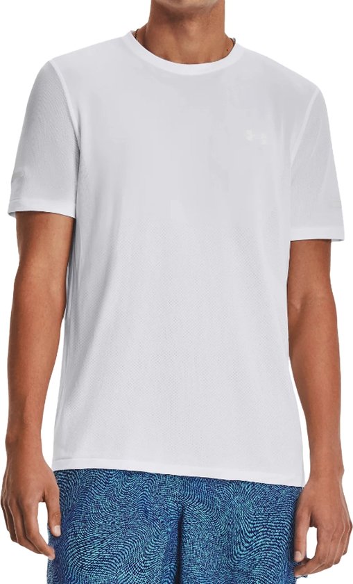 Under Armour - T-shirt sans couture Stride blanc.