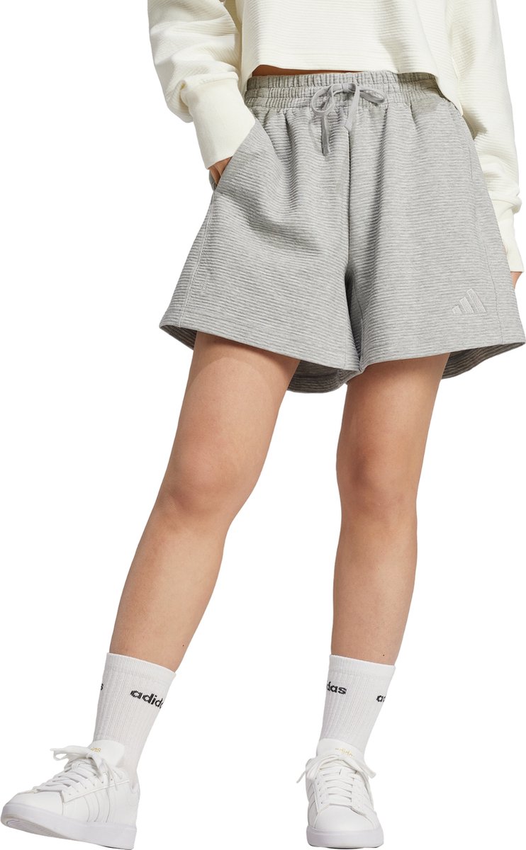 adidas Sportswear ALL SZN Rib Short Dames Grijs