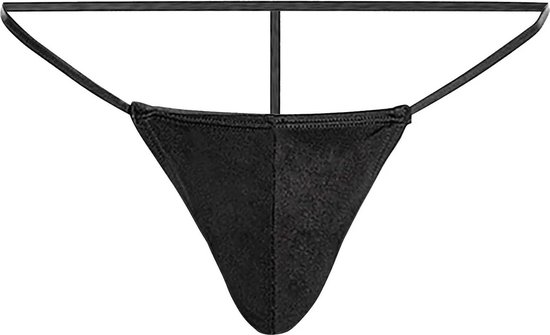 String homme - Zwart - Lingerie homme - Sous-vêtements sexuels - Sous-vêtements taille unique