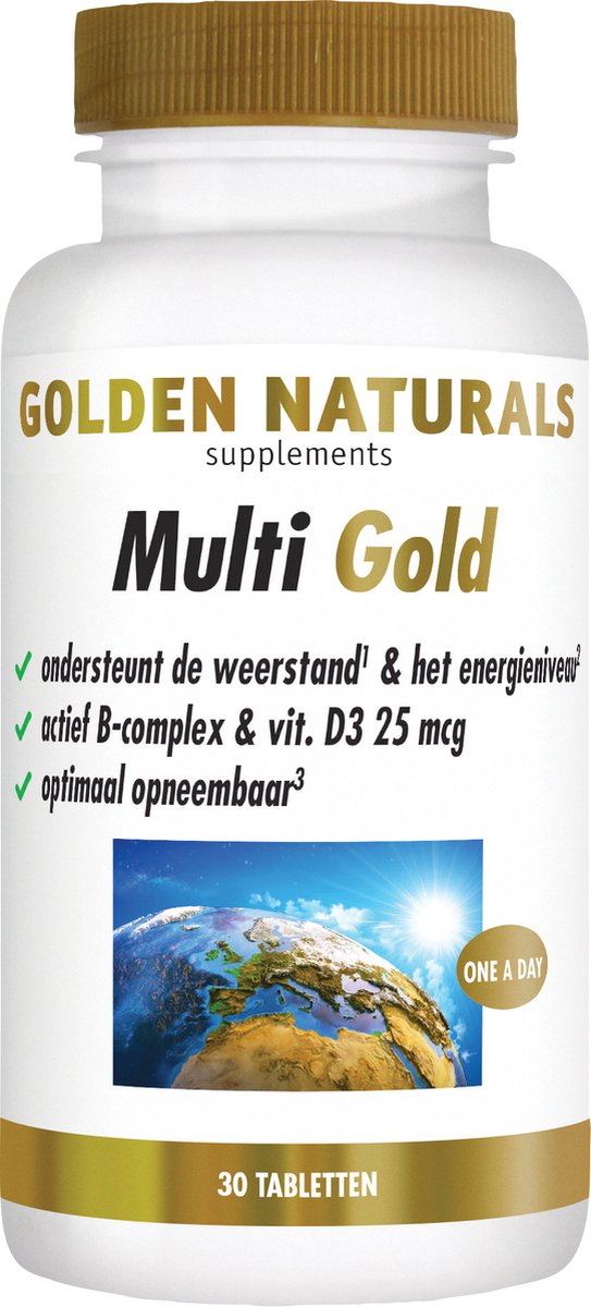 Goedkoopste Golden Naturals Multi Gold (30 vegetarische tabletten