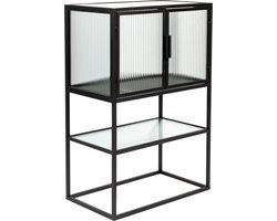 Dutchbone Boli Kast/ Opbergkast Klein (S) Metaal/ Zwart