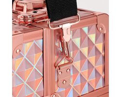 Kapperskoffer - Kapperstrolley - Mobiele Koffer voor Kappers - Beauty Koffer - Pedicure Koffer - Nagelstyliste Koffer - Visagie Koffer - Schoonheidsspecialiste - Roze