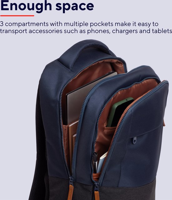 Trust Lisboa 16″ Laptop Rugzak – Laptop Backpack – 16 Inch - Blauw