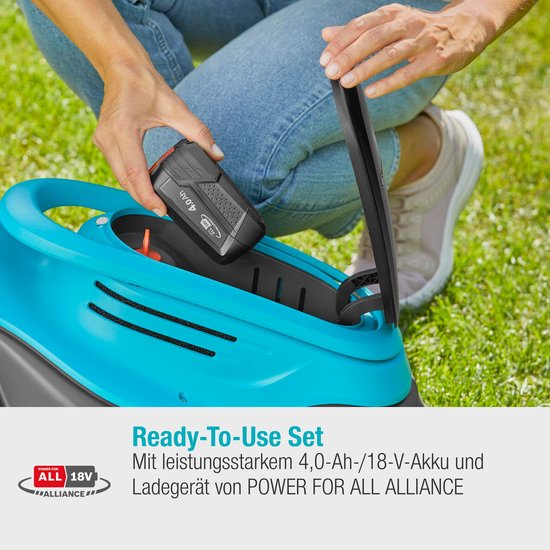 GARDENA PowerMax 30/18V P4A Read Grasmaaier Accu Incl. oplader 18 V Snijbreedte max. 300 mm van GARDENA — afbeelding 4