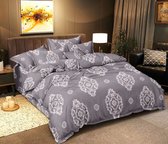 Parure de draps en micropercale - 2 personnes - Drap de dessus et drap de dessous - 4 pièces - Chic