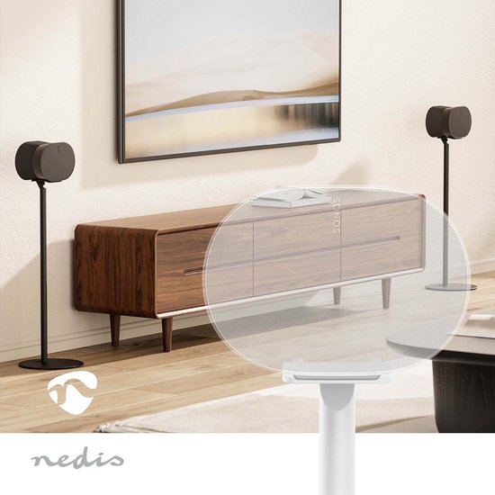 Nedis Speakerbeugel - Geschikt voor: Sonos Era300 - Standaard - 5 kg - Vast - ABS / Metaal - Wit van Nedis — afbeelding 4