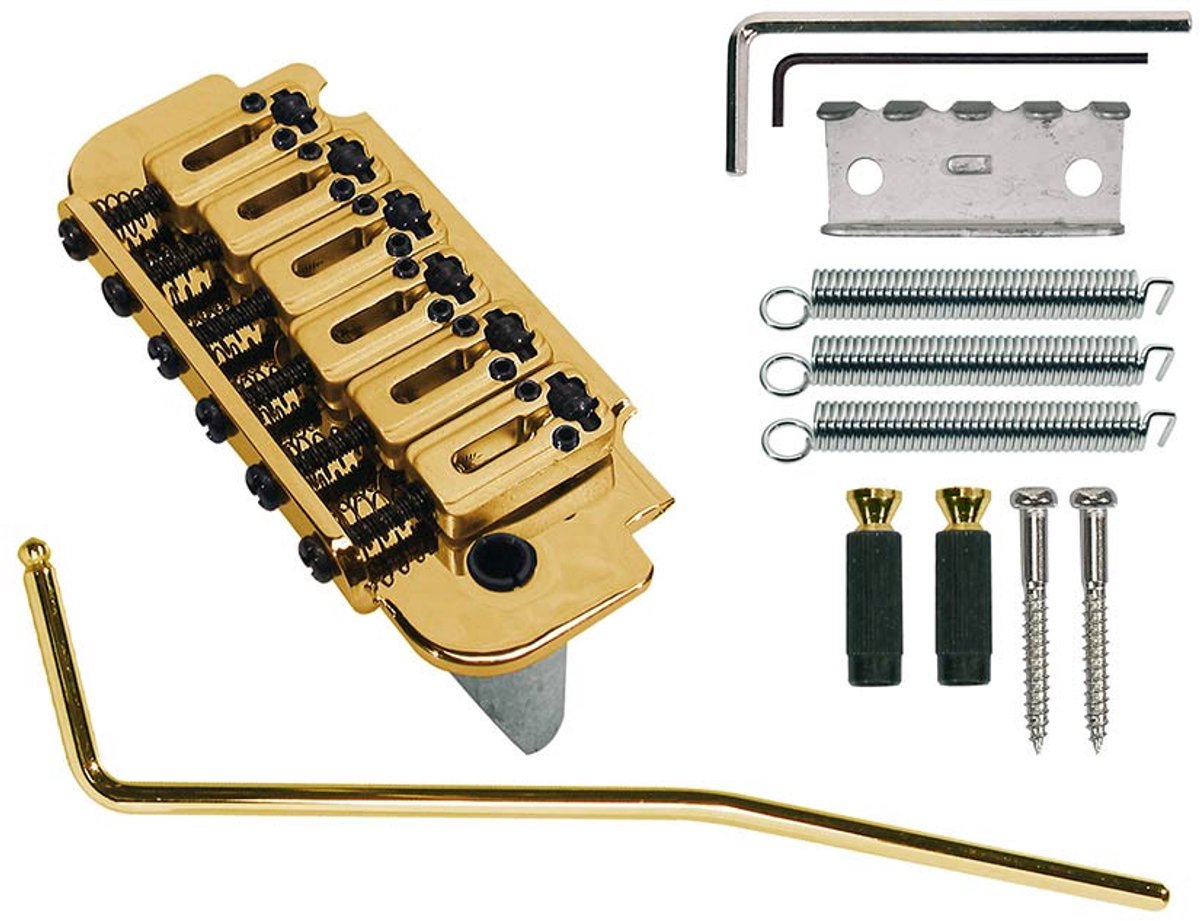Boston T-350-G Tremolo met Roller Saddles en Gouden Afwerking
