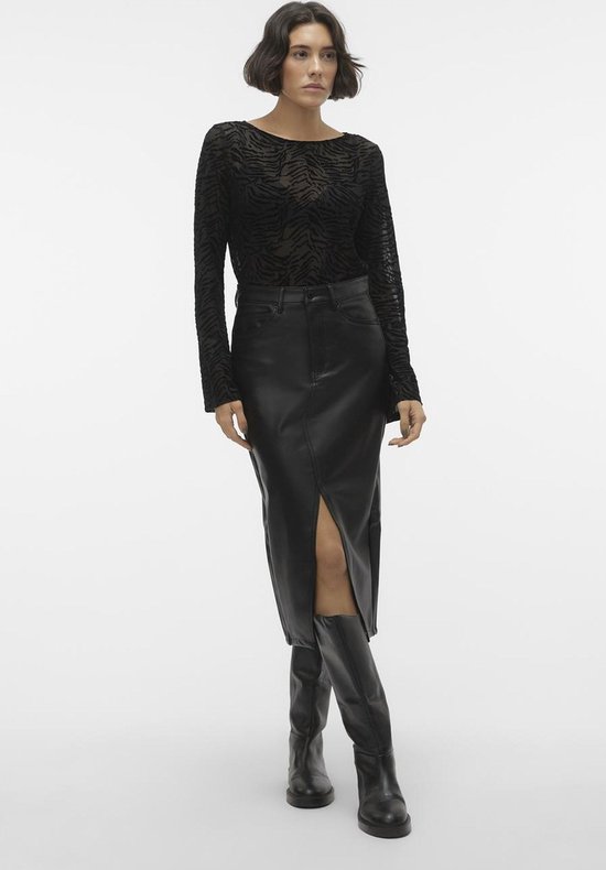 VERO MODA VMVERI HR CALF PL SKIRT NOOS Rok Femme - Taille S