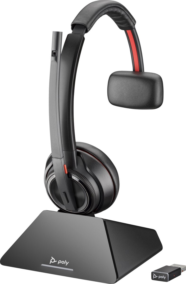 HP Poly Savi 8210-M Office DECT 1880-1900 MHz Single Ear Headset