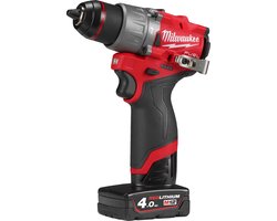 Milwaukee M12 FUEL™ FPD2-402X Compacte Accu Klop-/Schroefboormachine 12V 4.0Ah in HD-Box - 4933479869