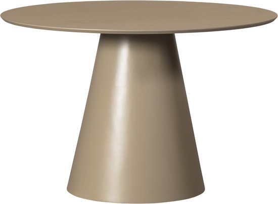 WOOOD Table à manger Jorre - MDF - Marron Militaire - 76x120x120