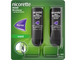 Nicorette Mondspray Mint Duo 1mg - 4 x 150 Sprays