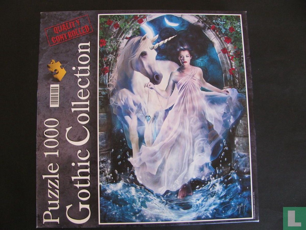 Gothic Puzzel 1000 unicorn