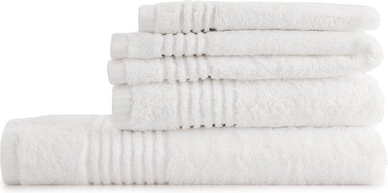 PHLOX Set de Serviettes 22 pièces - Supreme Collection - OEKO-TEX Made in Green - coton doux 600 g/ m2 - blanc