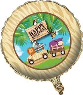 Ballon folie Safari avontuur 45cm per stuk