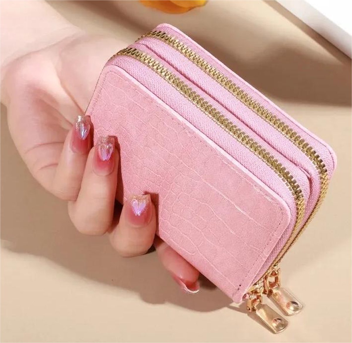 Pasjeshouder Portemonnee Met Rits Leer - Barneys Leather