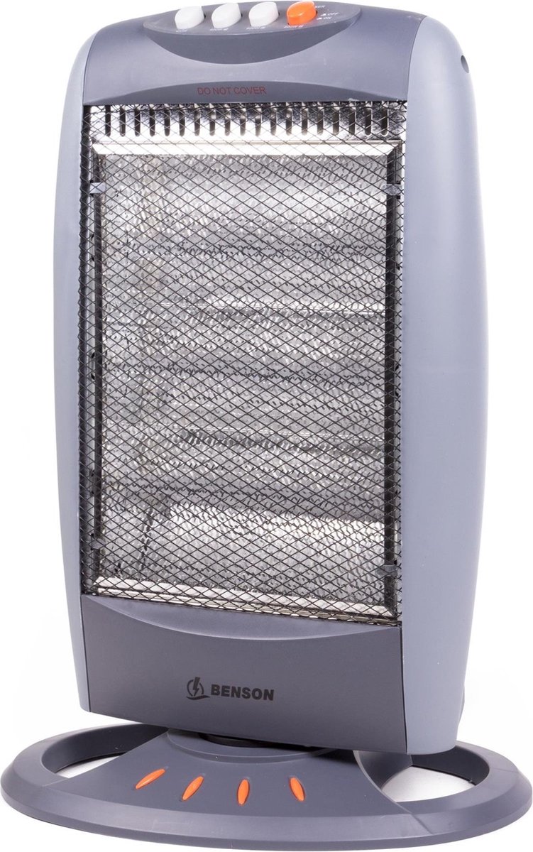 Benson Halogeen Heater - Kachel - Drie standen - 400 / 800 / 1200 Watt - Geschikt voor ruimtes tot 20m2