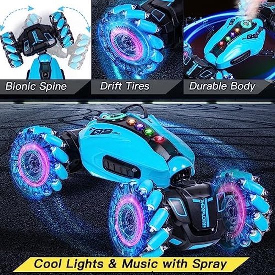 YINN Voiture télécommandée rotative à 360 ° 2,4 GHz, jouet pour enfants