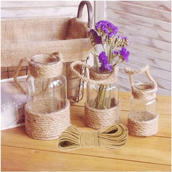 Hennep Touw 10mm Jute Touw Natuurlijke Hennep Touw Jute Touw Touw Touw Natuurlijke Jute Touw Sterke Jute Touw Handwerk Touw10m