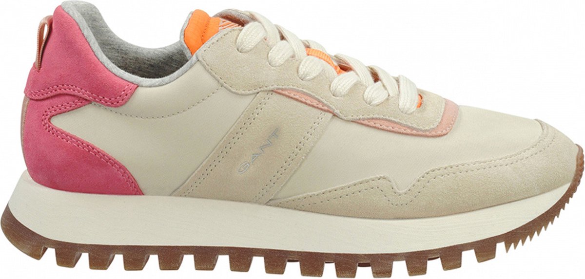 Gant damessneaker Caffay suède 28533472 beige oranje