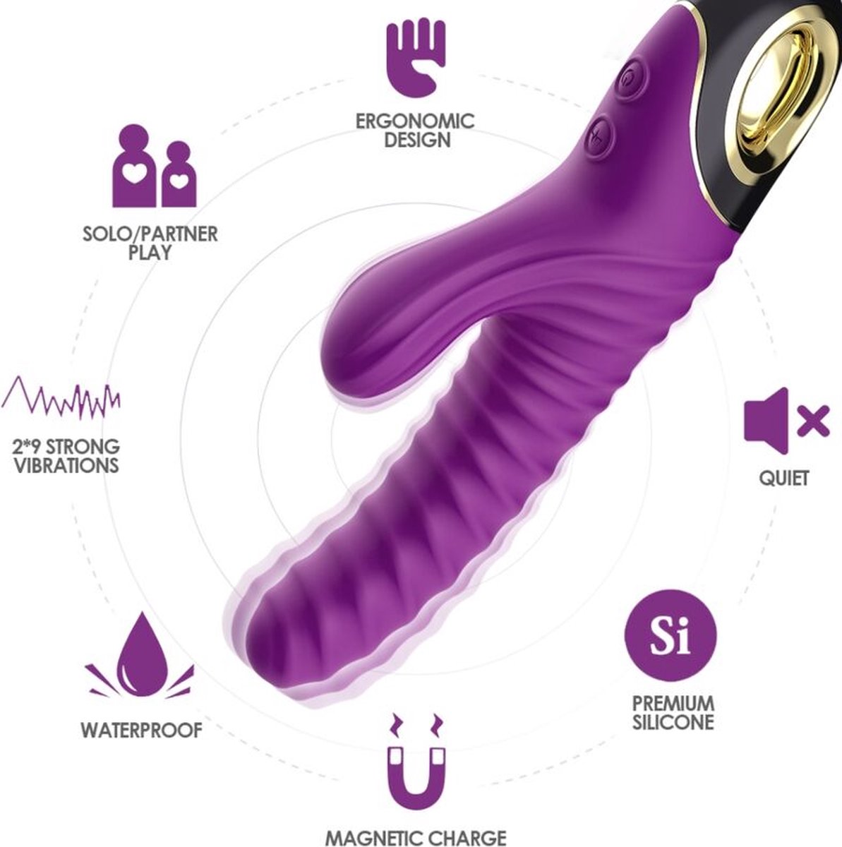 Goedkoopste ARMONY - ETERNITY VIBRATOR SILICONE PAARS | VIBRATOR | VIBRATOR VOOR VROUW | PREMIUM VIBRATOR | SEKSSPEELTJES VOOR VROUW | SEX TOYS VOOR VROUW