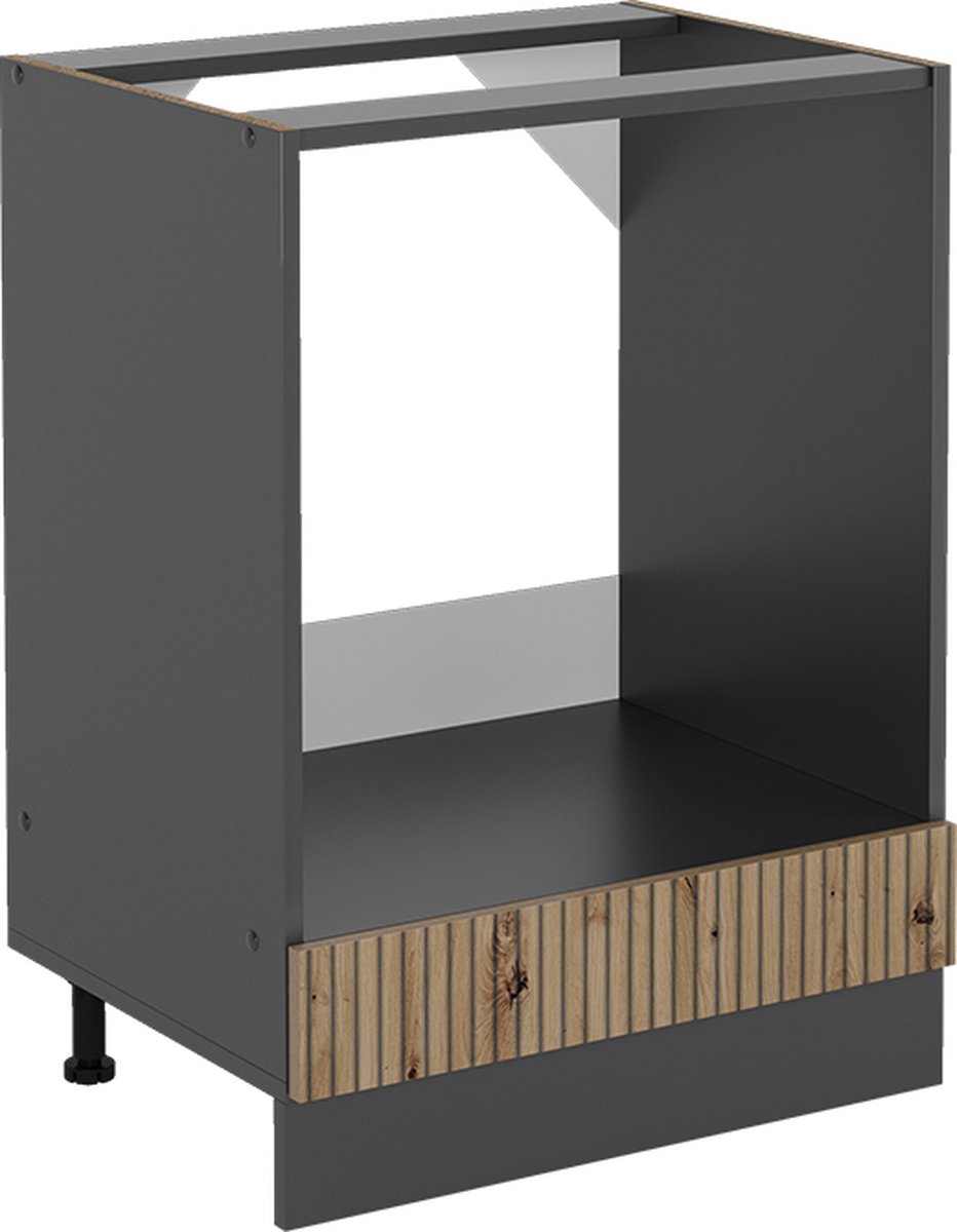 Vicco R-Line Ovenombouwkast – 60 cm zonder werkblad Artisanaal eiken Artisanaal eiken/Antraciet
