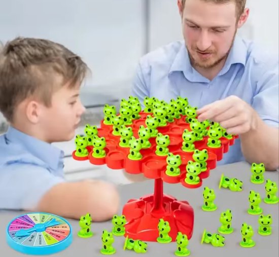 Foto: Frog balance game kikker kado cadeau balansspel leren rekenen interactief speelgoed weegschaal speelgoed telraam speelgoed vanaf 3 jaar