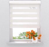 Radeco® Duo Rolgordijn - Splendid - Lichtdoorlatend - Sneeuw wit - 40 x 175 cm