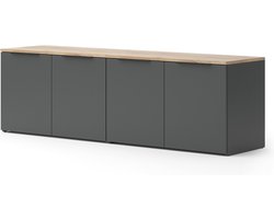 Vicco Wido Wandmeubel – 2 delen Antraciet