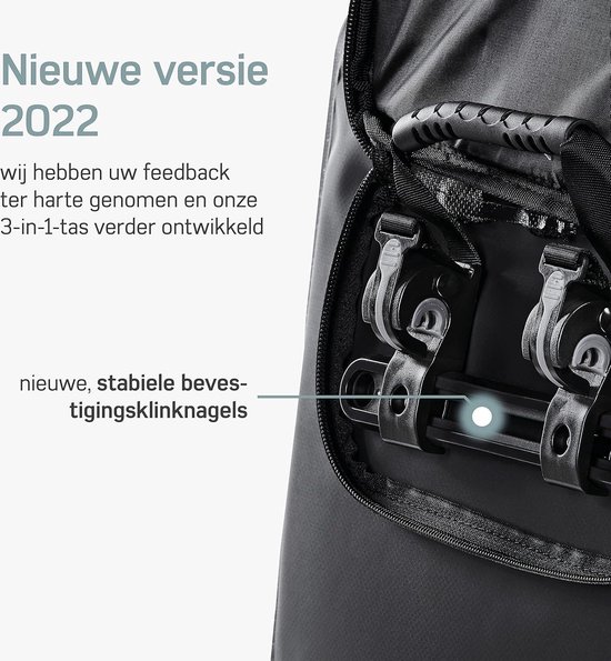 Bagagedragertas met kliksysteem online kopen