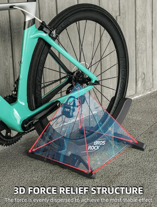 MONZANA® Fahrradständer für 3 Fahrräder 30-65 mm Reifenbreite 37 cm