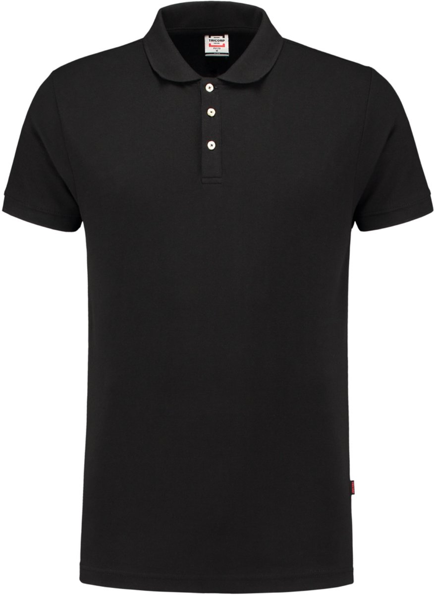 Tricorp 201012 Poloshirt Fitted 210 Gram - Zwart - 5XL