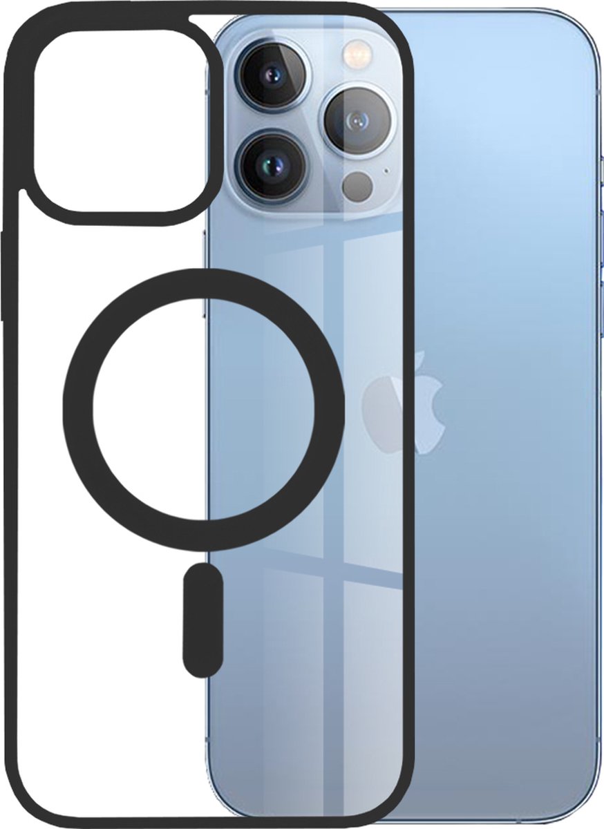 Techsuit MagSafe Pro Hard Case Back Cover hoesje voor Apple iPhone 13 Pro Max - Zwart