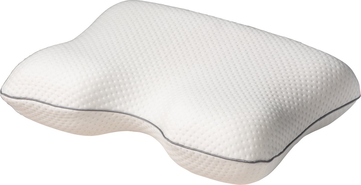 Vitality Pur Ergonomisch Hoofdkussen – 40x60 cm – Nek Support – Traagschuim – Ademend & Anti-allergeen – Voor Zij- en Rugslapers