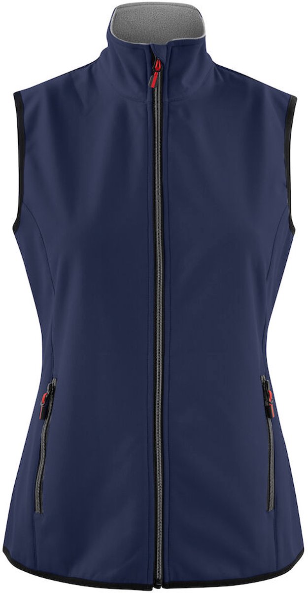 Printer Softshell Bodywarmer Vest Trial Lady 2261060 Marine Blauw
