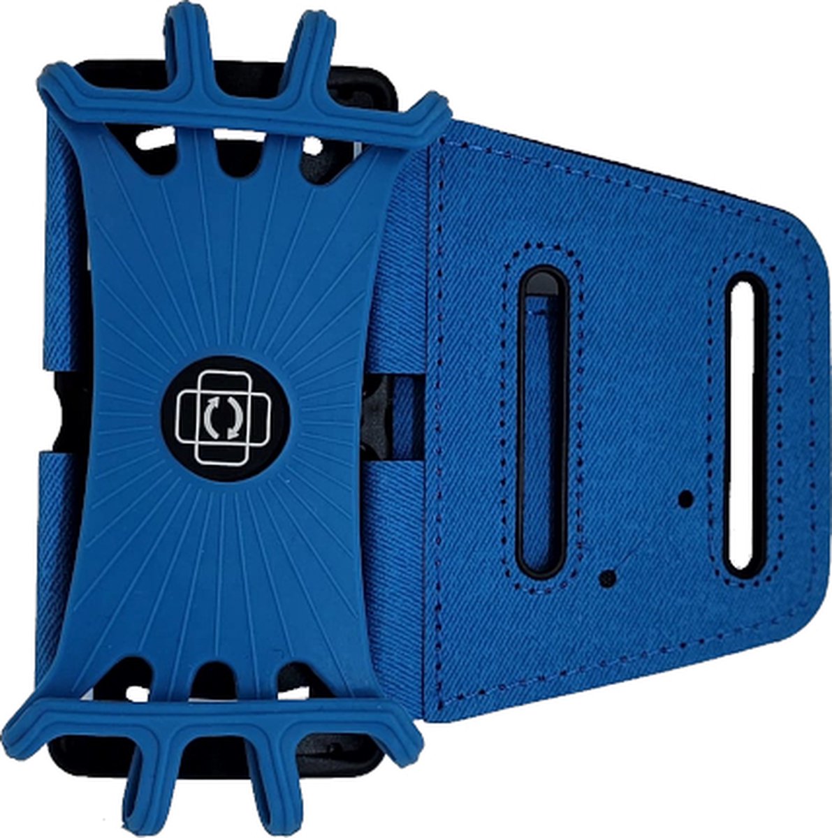 Ulanax® | Universeel verstelbaar sportband - Hardlooparmband - Telefoonhouder - Blauw |