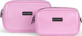 SUITSUIT Toilettas Dames - Toilettassen set - Toilettas etui - Make up organizer set - Make up tasje - Expression Beauty Set Fondant Pink - Roze
