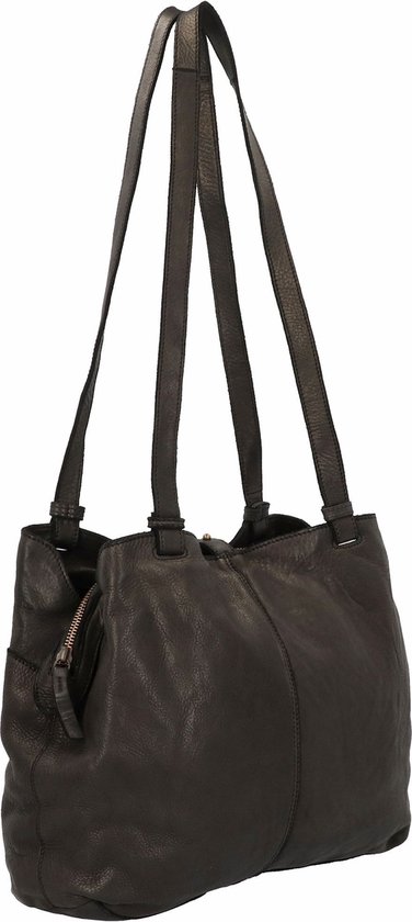HAROLD'S Cuir Sac à épaule Submarine Shopper Twin Black Noir
