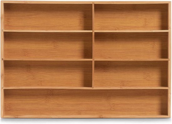 Bestekbak bamboe Zeller 25349 - 44 x 306 x 43 cm - natuur Cutlery Organizer