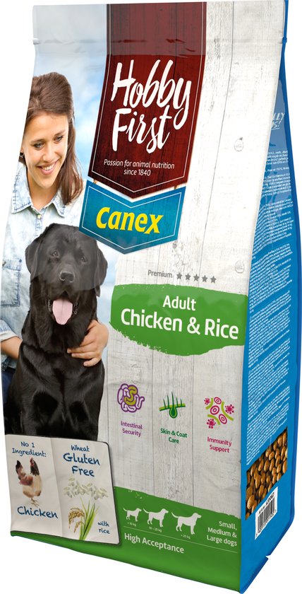 Hobbyfirst canex adult chicken & rice - 3 KG